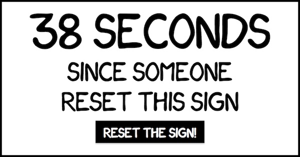 Reset the Sign